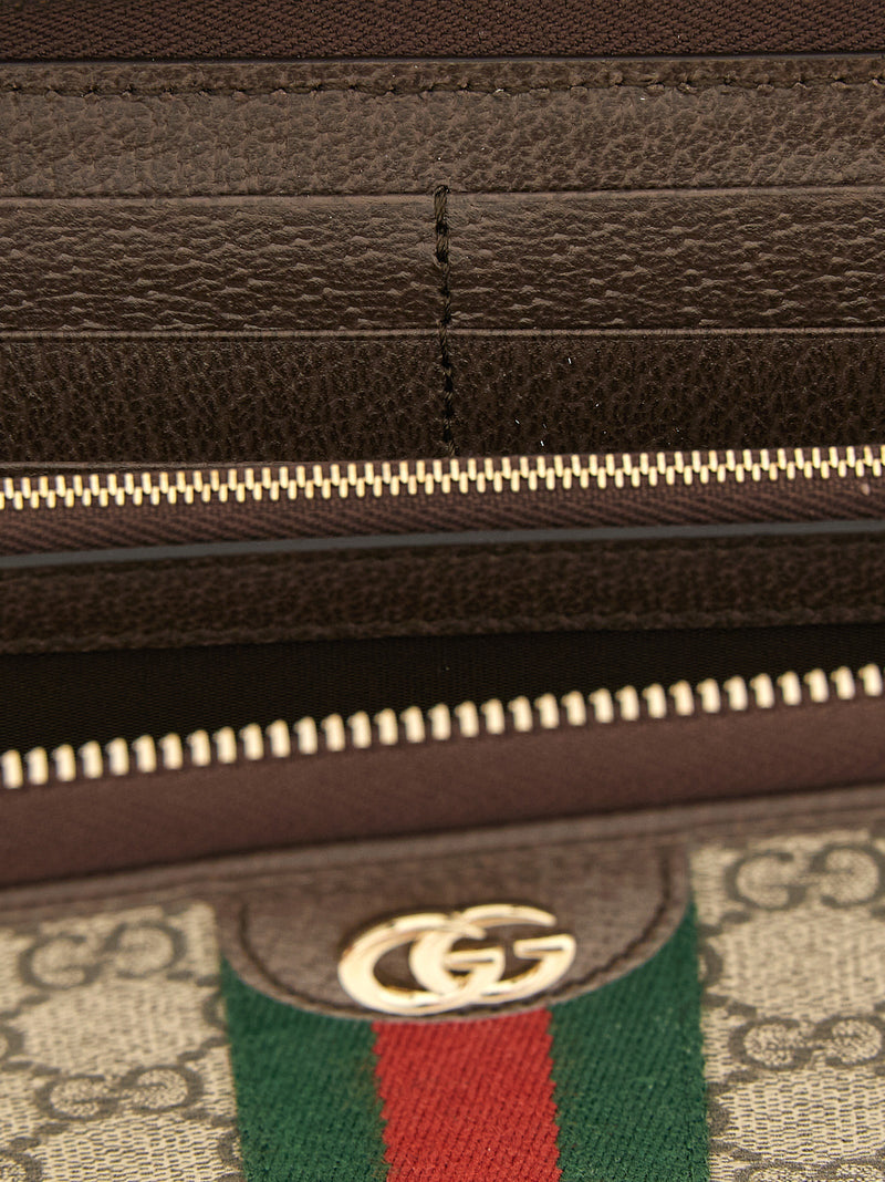 Gucci Ophidia Brown Polyethylene Cardholder