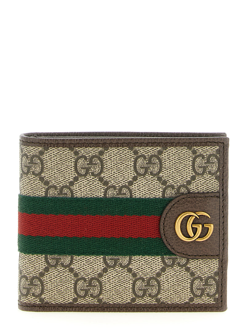 Gucci Ophidia Beige Polyethylene Bi-Fold Wallet