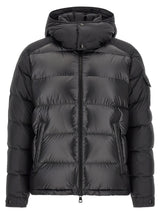 Moncler Black Polyester Full-Length Jacket