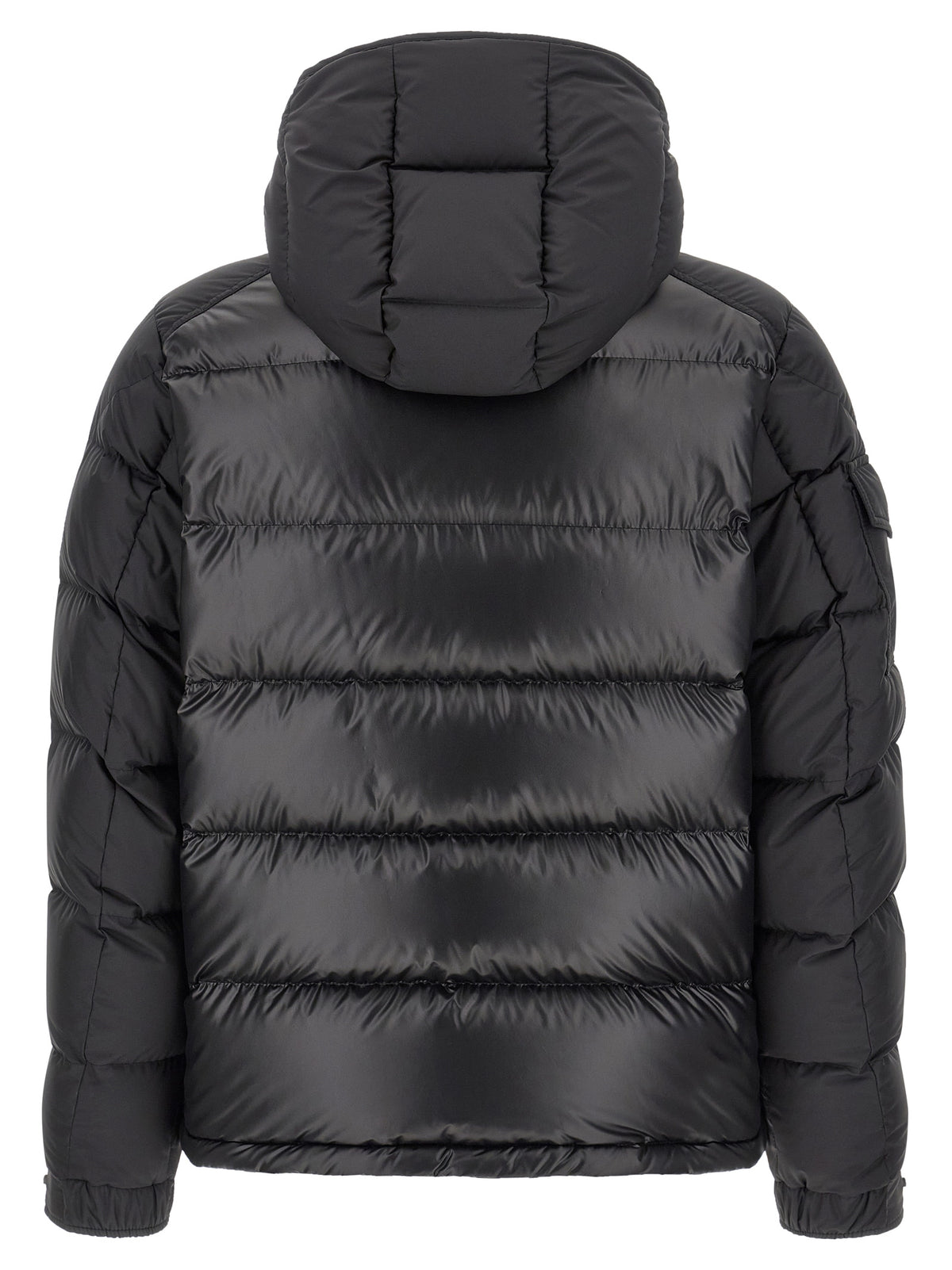 Moncler Black Polyester Full-Length Jacket
