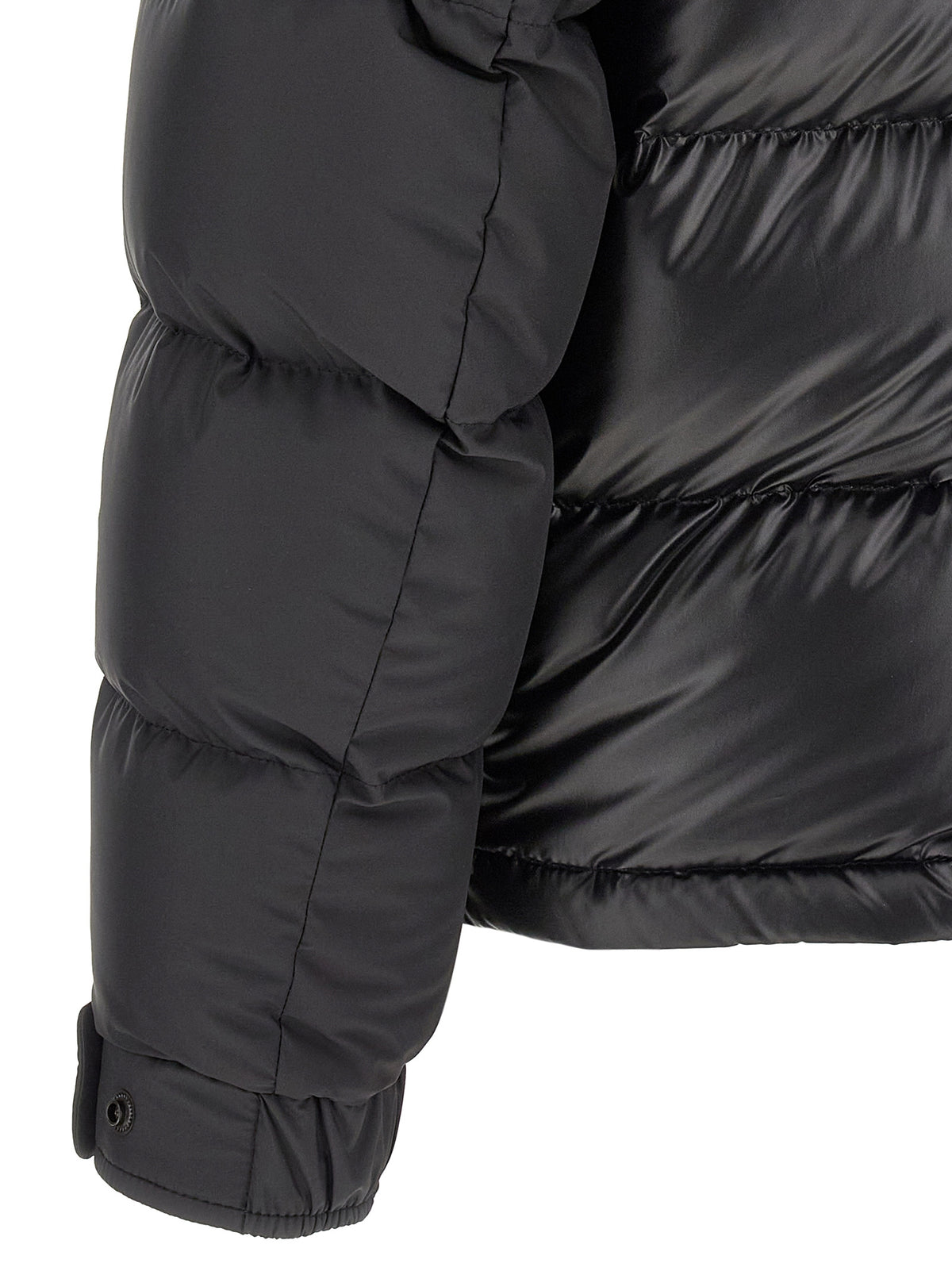 Moncler Black Polyester Full-Length Jacket