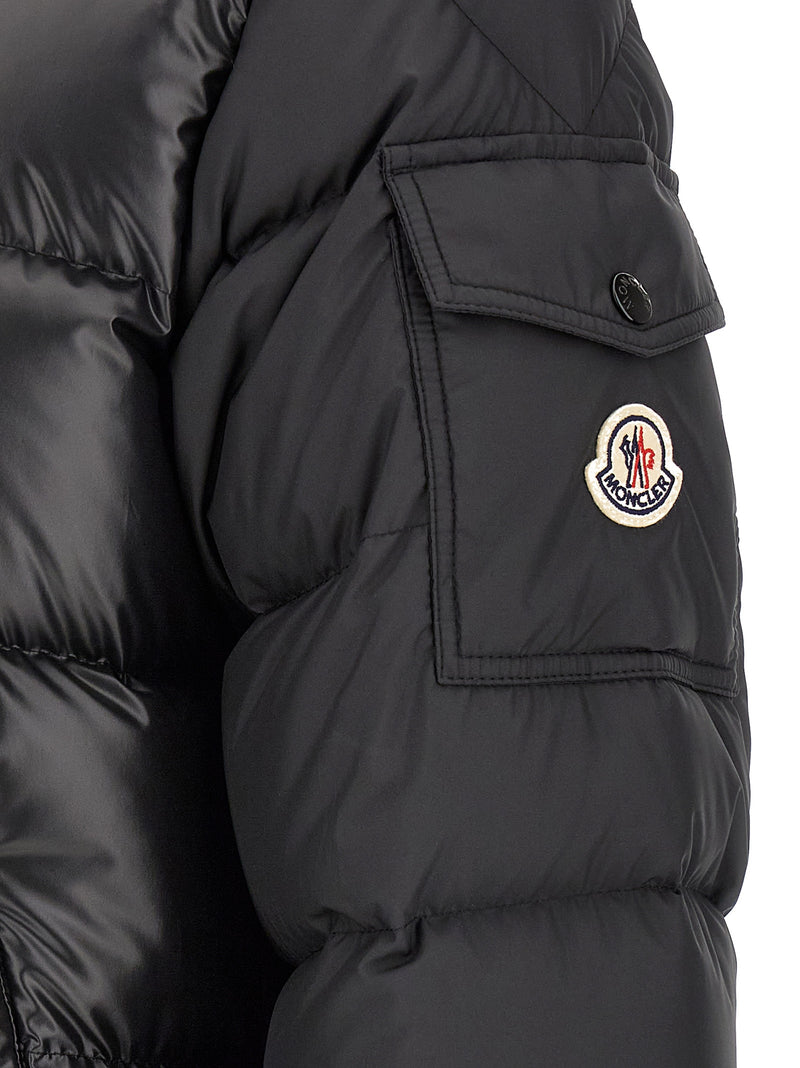 Moncler Maya Black Polyester Full-Length Jacket