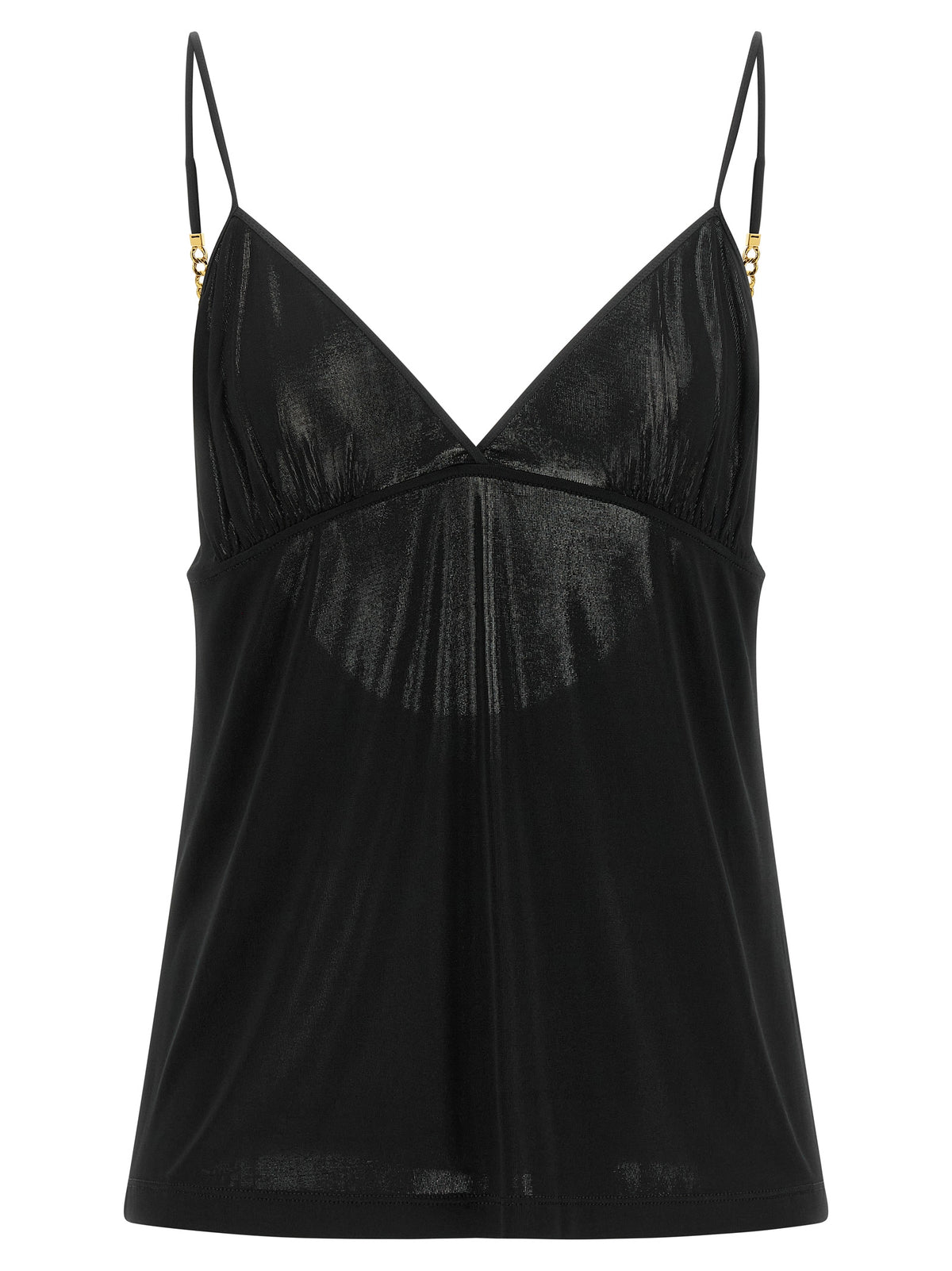 Saint Laurent Black Viscose Tank Tops