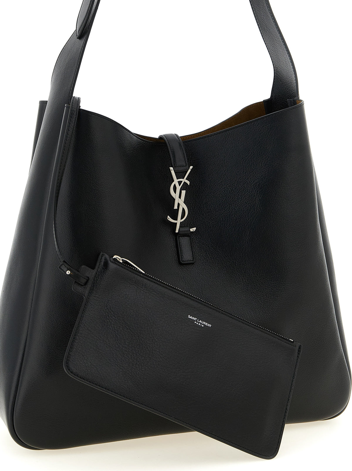 Saint Laurent Black Calfskin Shoulder Bag