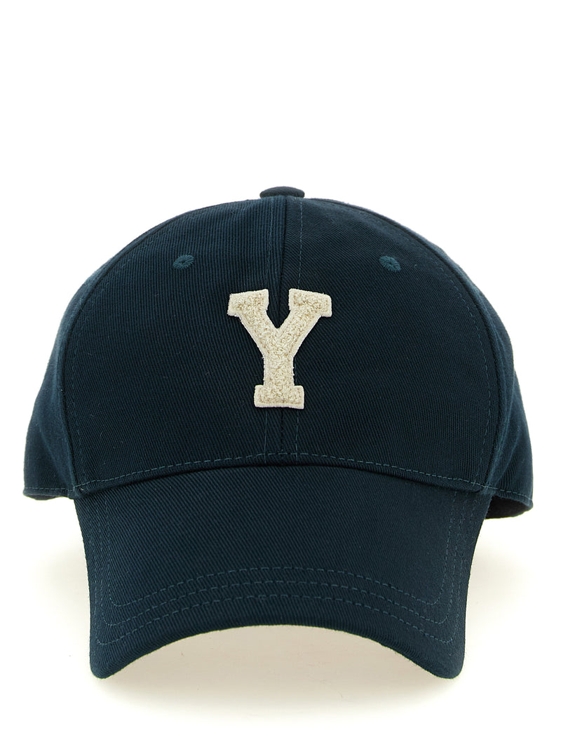 Saint Laurent Bicolor Cotton Cap - Letterman Style