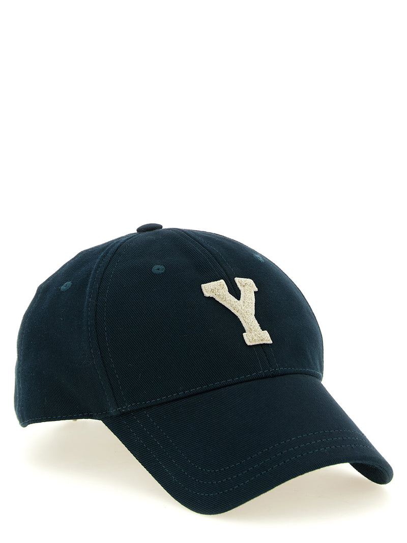 Saint Laurent Bicolor Cotton Cap - Letterman Style