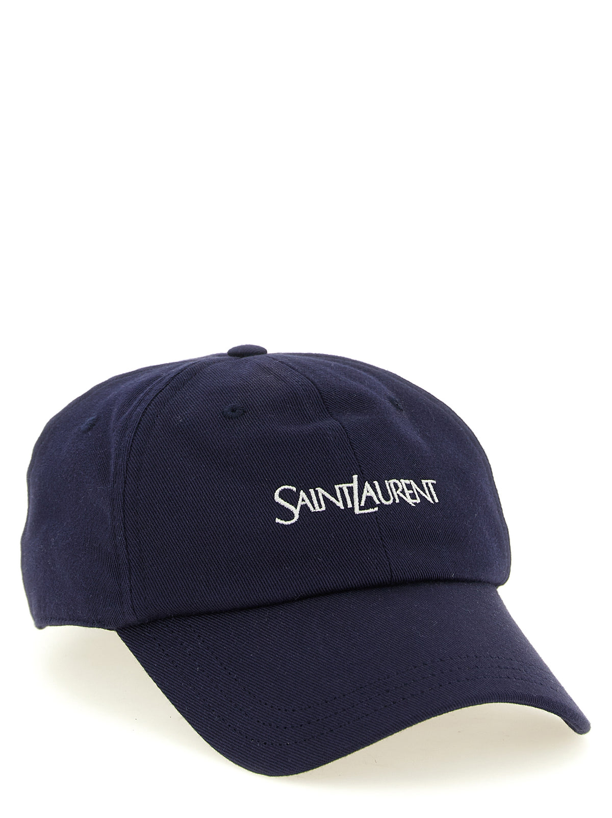 Saint Laurent Blue Cotton Cap (Baseball Hat)