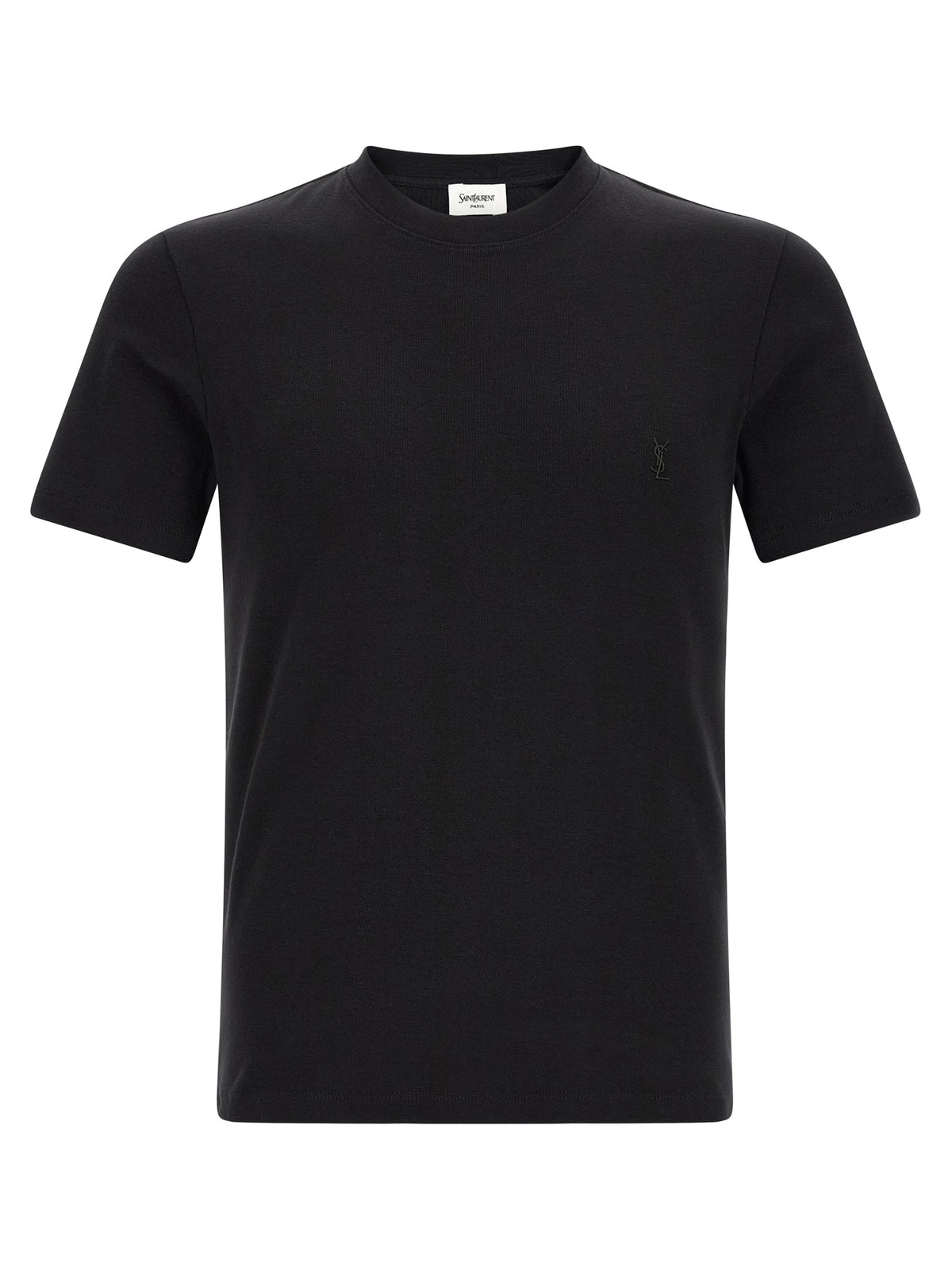 Saint Laurent Black Cotton T-Shirt