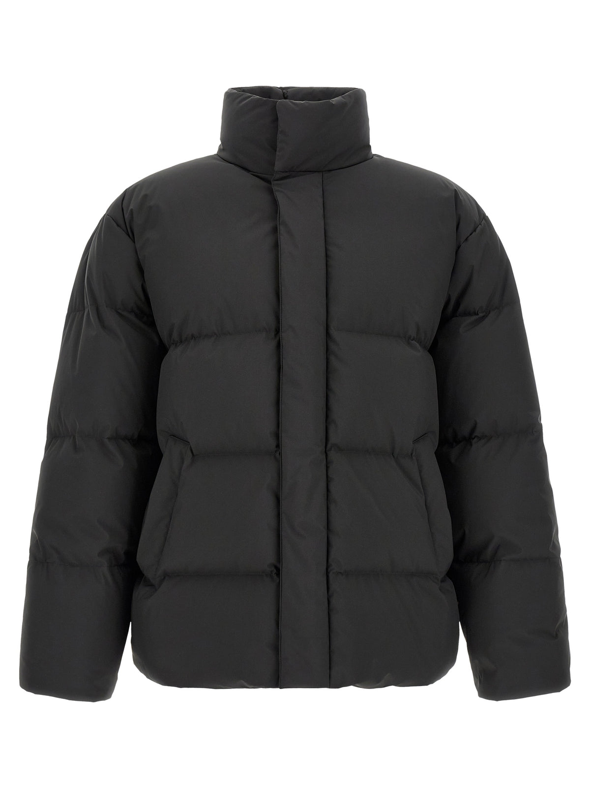 Saint Laurent Black Polyester Full-Length Jacket
