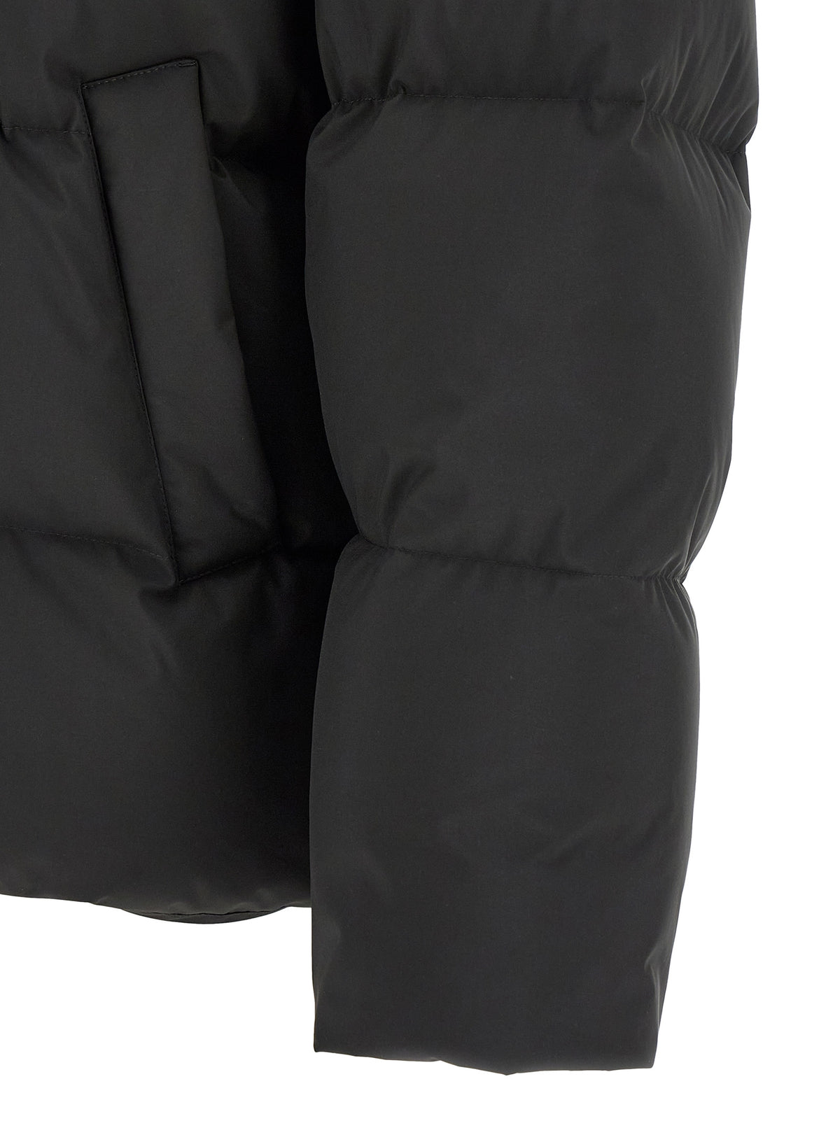 Saint Laurent Black Polyester Full-Length Jacket