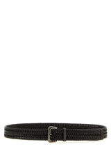 Brunello Cucinelli Brown Leather Regular Belt