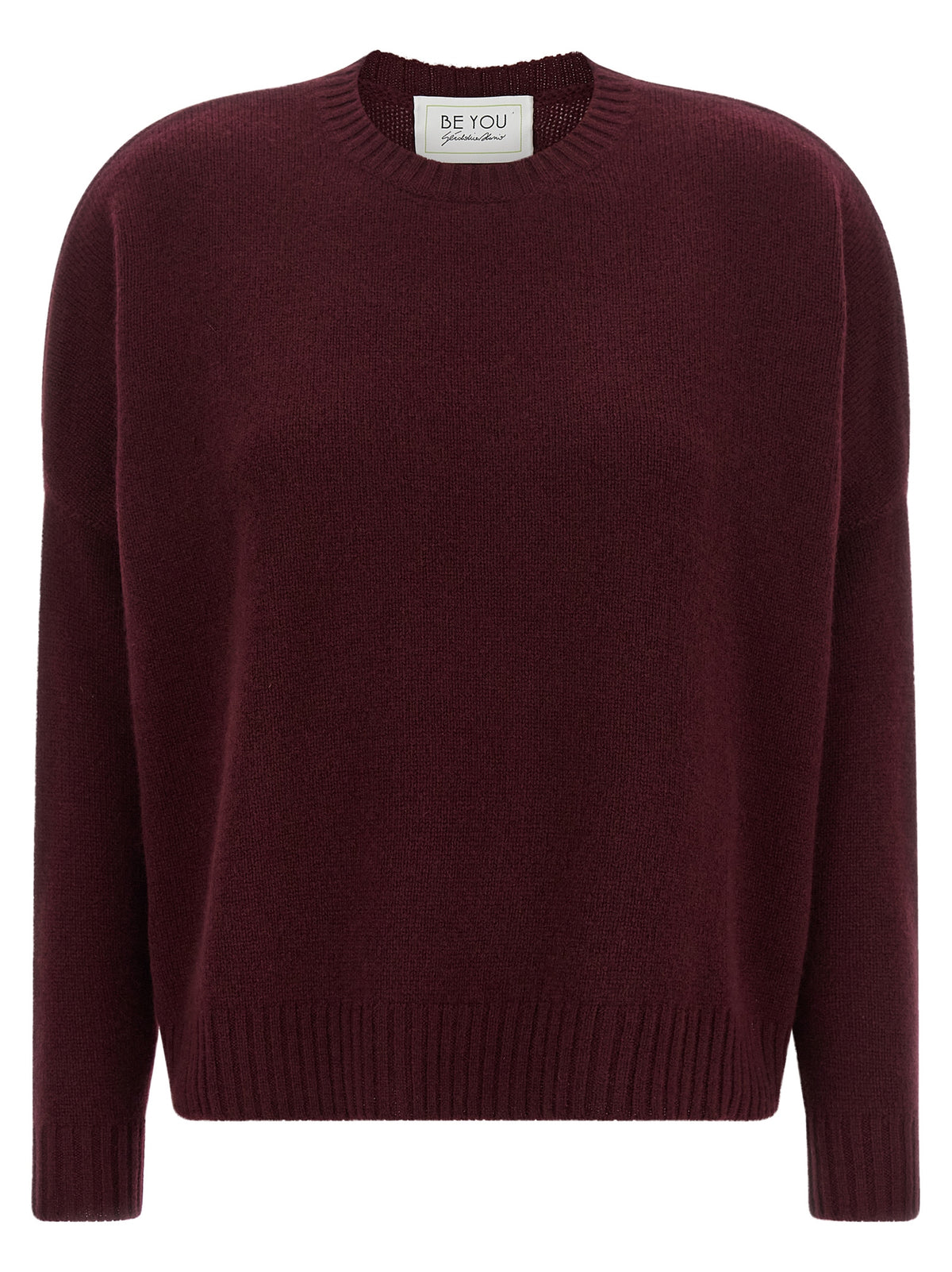 BE YOU Bordeaux Cashmere Cardigan
