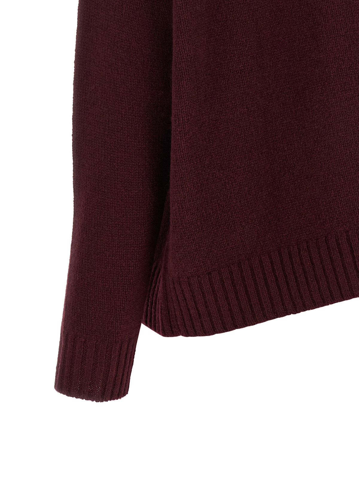 BE YOU Bordeaux Cashmere Cardigan