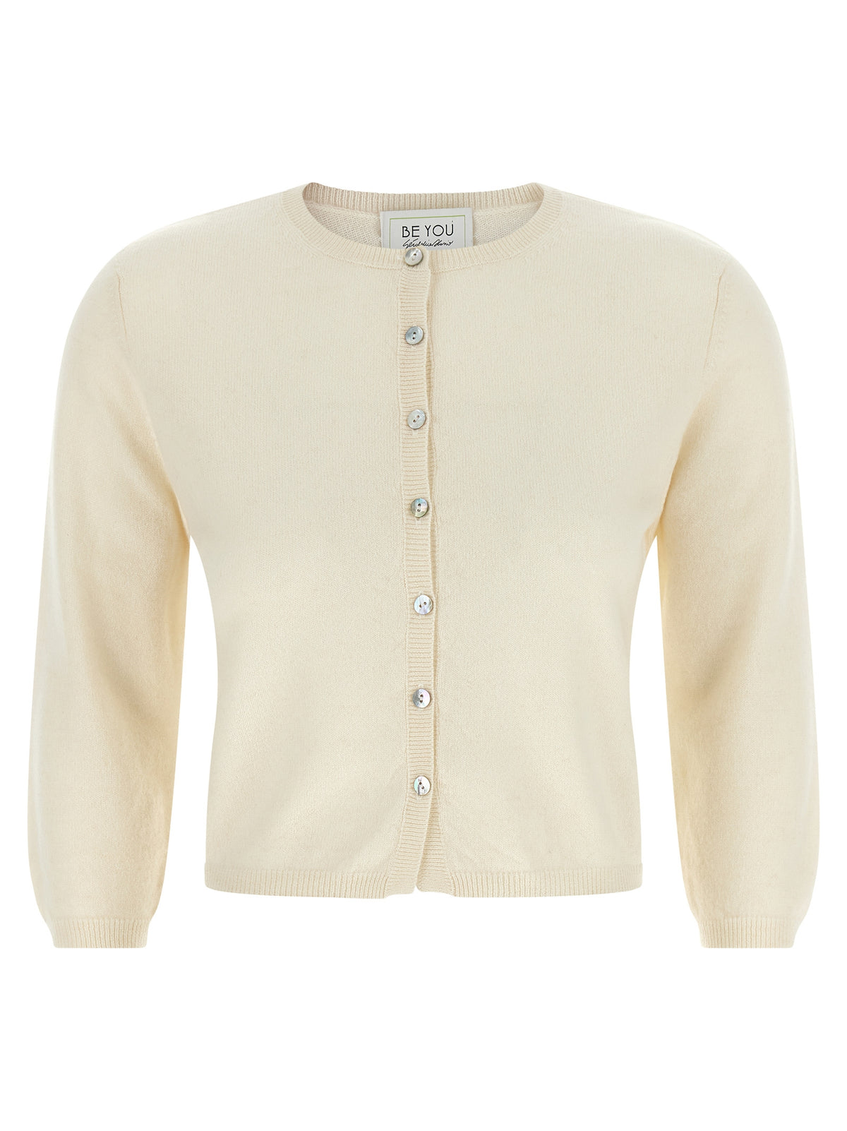 BE YOU White Cashmere Cardigan