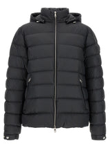 Moncler Black Polyester Full-Length Jacket