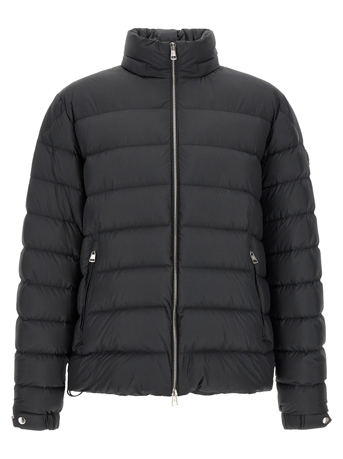 Moncler Black Polyester Full-Length Jacket