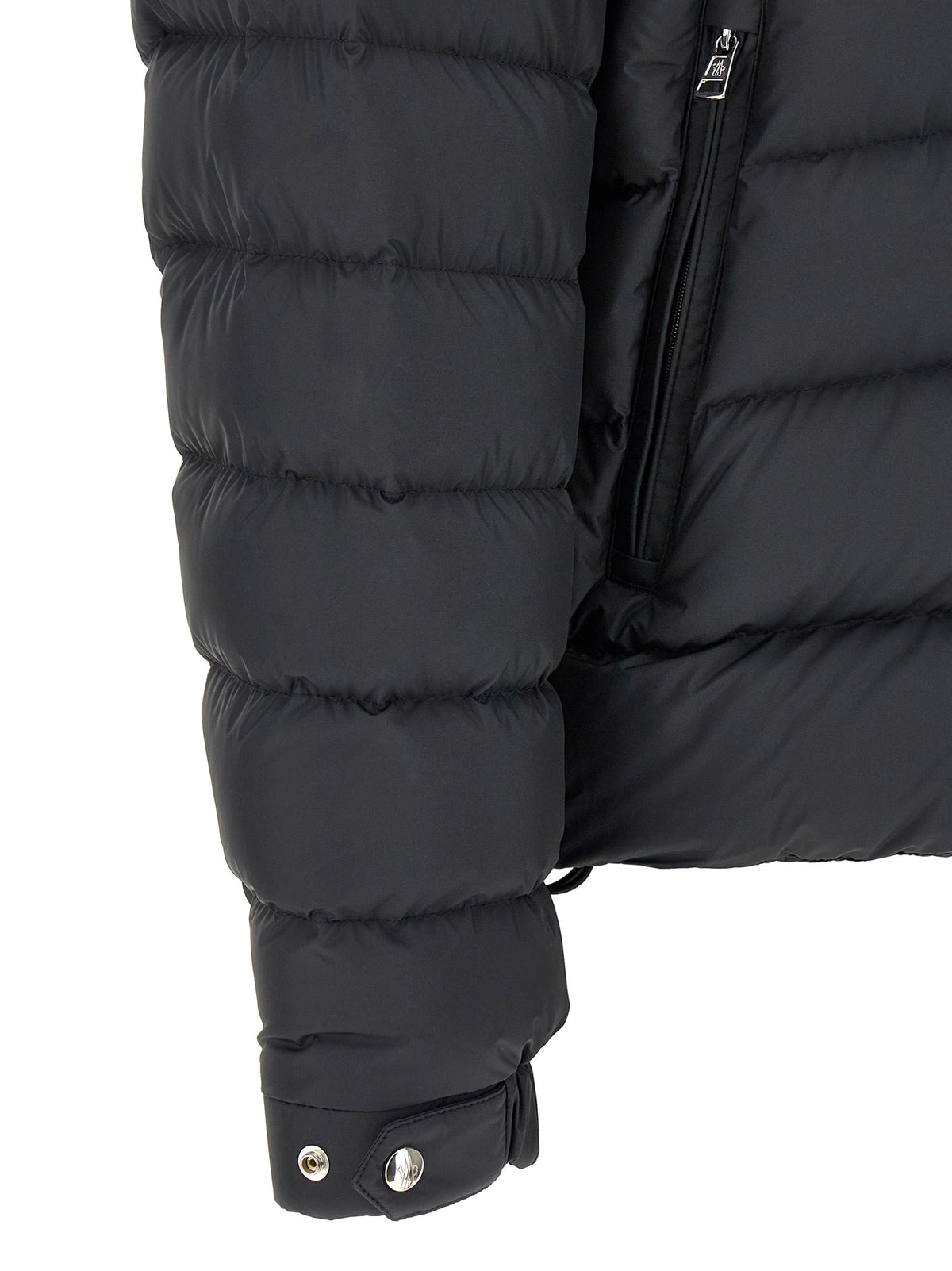 Moncler Black Polyester Full-Length Jacket