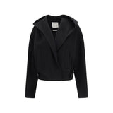 Max Mara Black Wool Oves Aries Full-Length Jacket