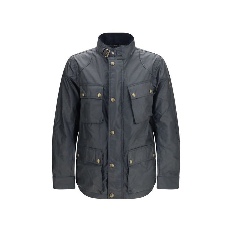 Belstaff Fieldmaster Icon Blue Cotton Shell Jacket