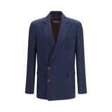 Vivienne Westwood Blue Wool Oves Aries Full-Length Jacket