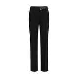 Max Mara Black Viscose Casual Pants