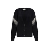 Max Mara Black Wool Oves Aries Cardigan