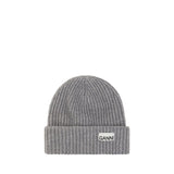 Ganni Gray Wool Oves Aries Beanie