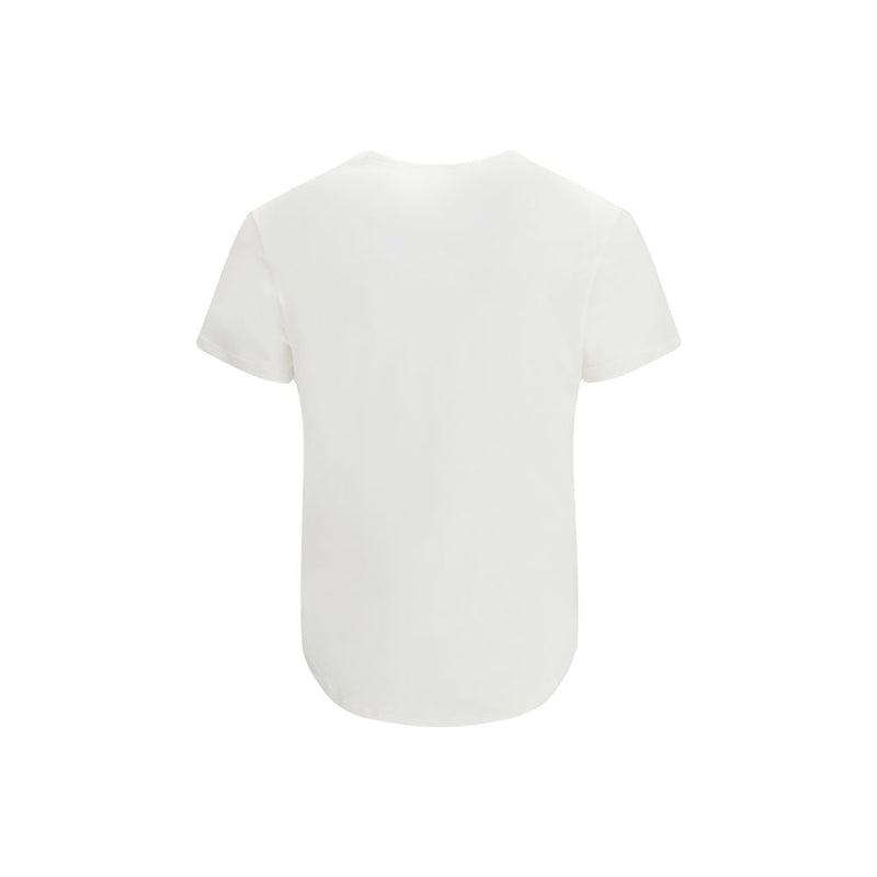 Fendi Noi Graphic Print White Cotton T-Shirt for Women