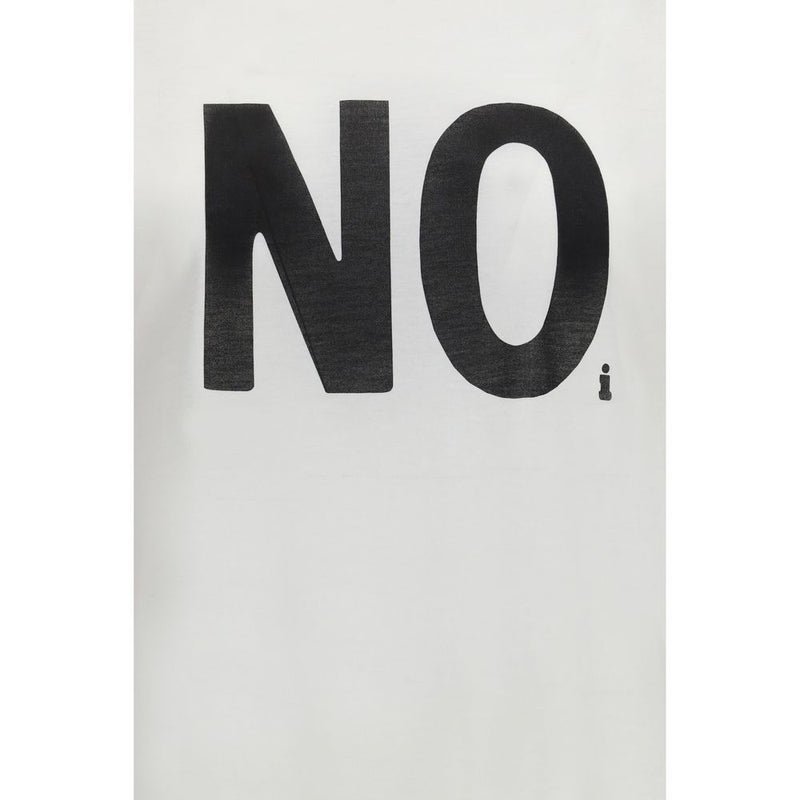 Fendi Noi Graphic Print White Cotton T-Shirt for Women