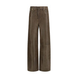 Golden Goose Brown Leather Pants