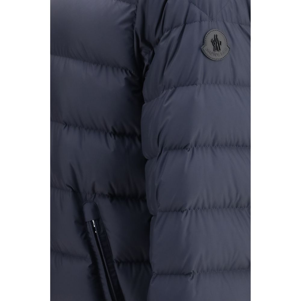 Moncler Blue Goose Down Full-Length Jacket