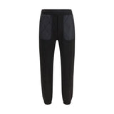 Moncler Black Cotton Athletic Pants
