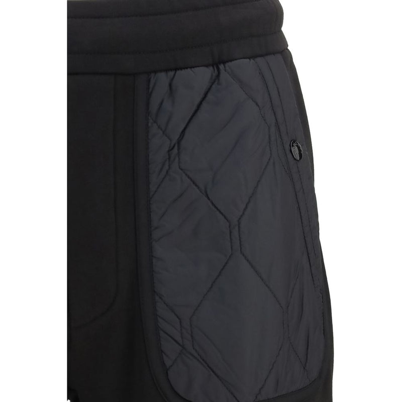 Moncler Black Cotton Athletic Pants for Men