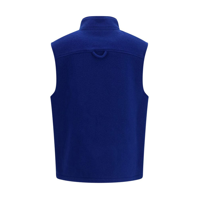 RIER Blue Wool Oves Aries Sleeveless Jacket for Women