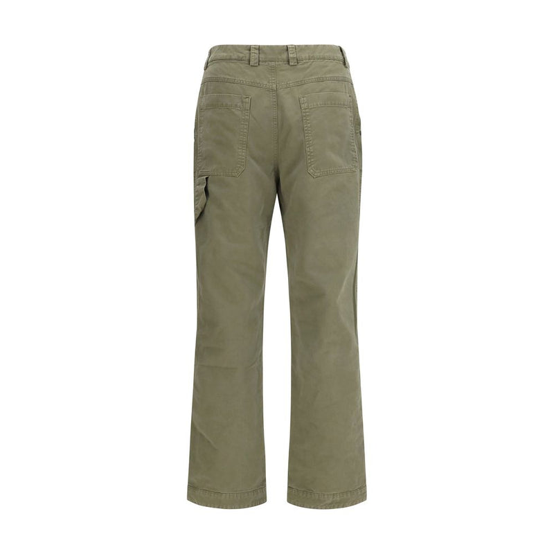 Off-White Bicolor Cotton Casual Pants - Racing Staff Collection