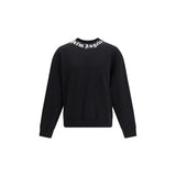 Palm Angels Black Cotton Sweatshirt