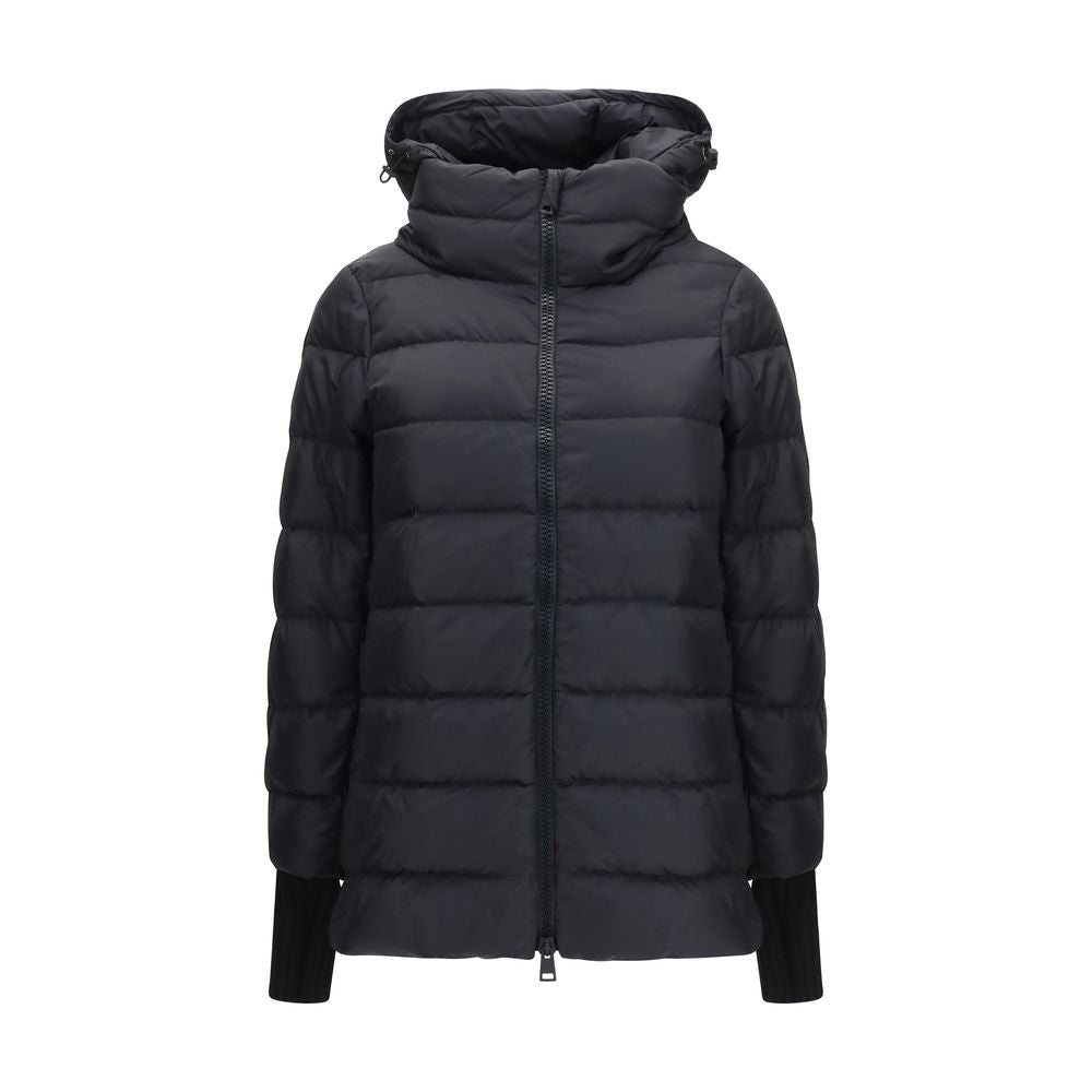 Herno Black Polyester Full-Length Jacket for Women
