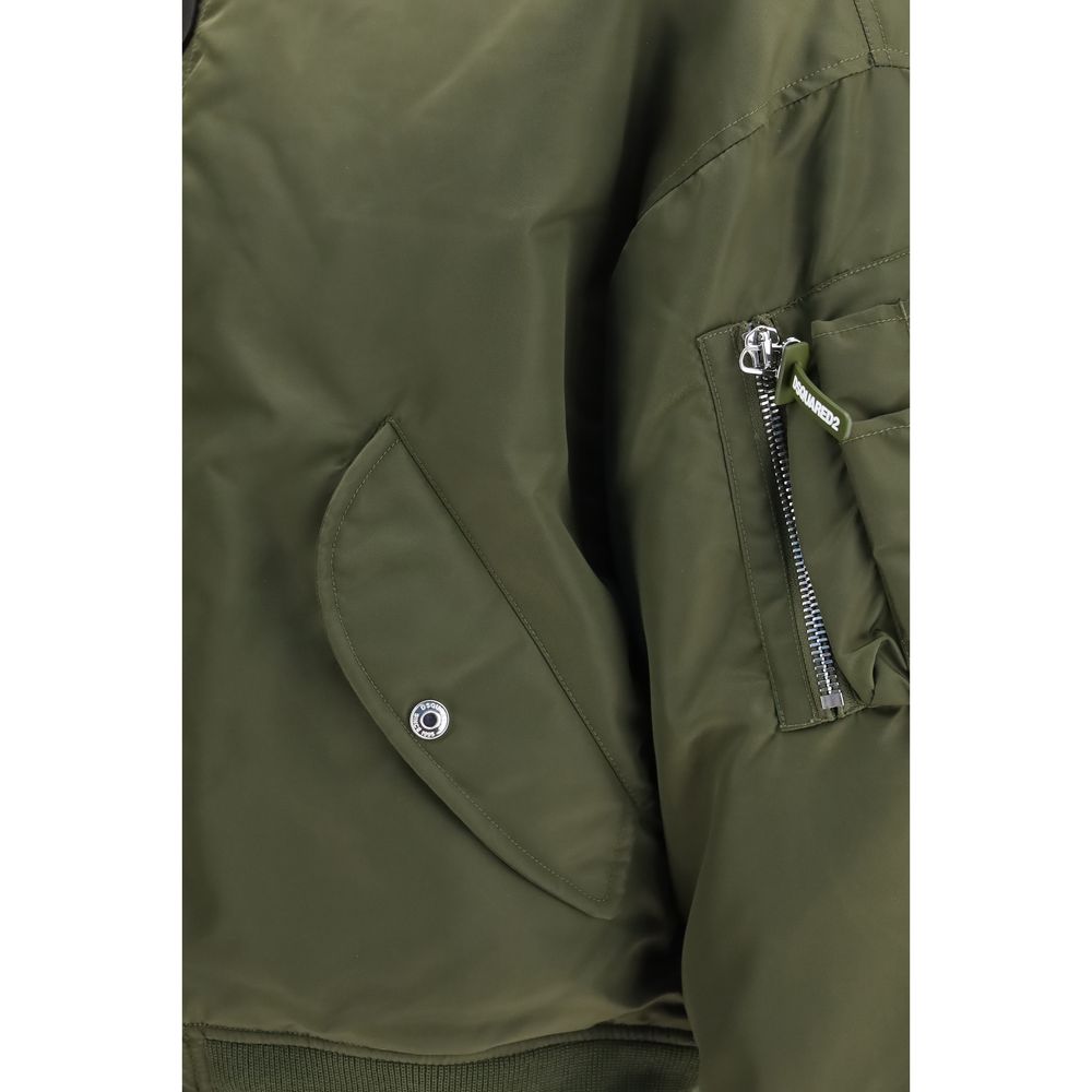 Dsquared² Bicolor Nylon Bomber Jacket - Urban Style