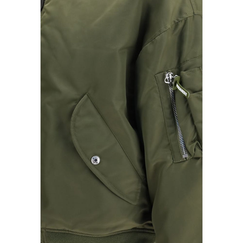 Dsquared² Bicolor Nylon Bomber Jacket for Men
