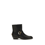 PINKO Jane 07 Black Calf Leather Ankle Boots