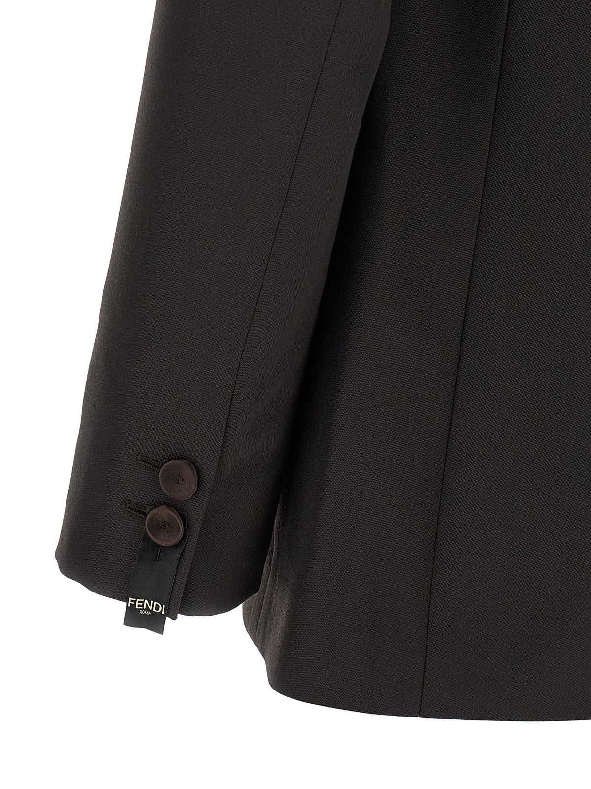 Fendi Brown Polyester Blazer - Modern Luxury