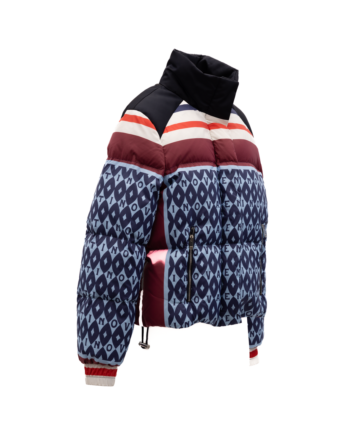 Manteau en laine Valentino Garavani pour femme bordeaux