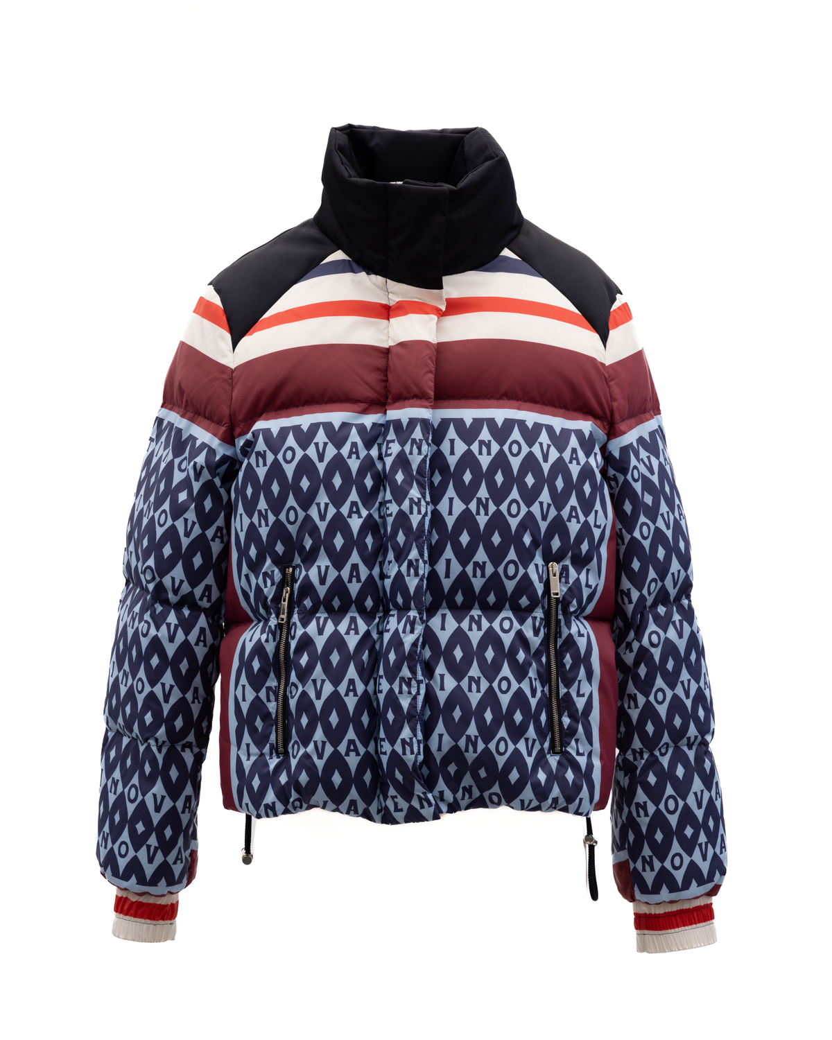 Manteau en laine Valentino Garavani pour femme bordeaux
