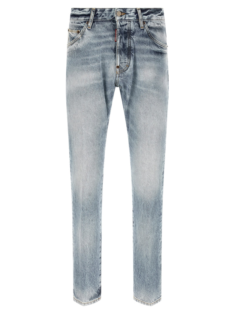 Dsquared² Teddy Blue Cotton Stonewashed Jeans