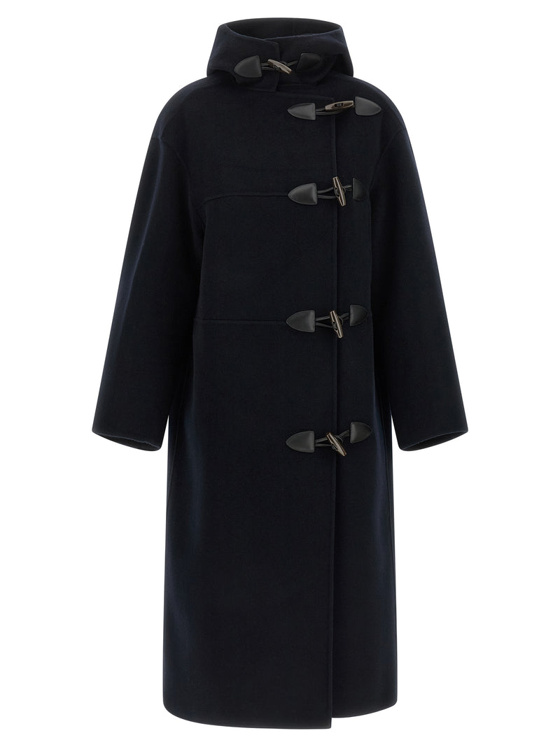 Rohe Duffle Blue Wool Coat - Timeless Elegance