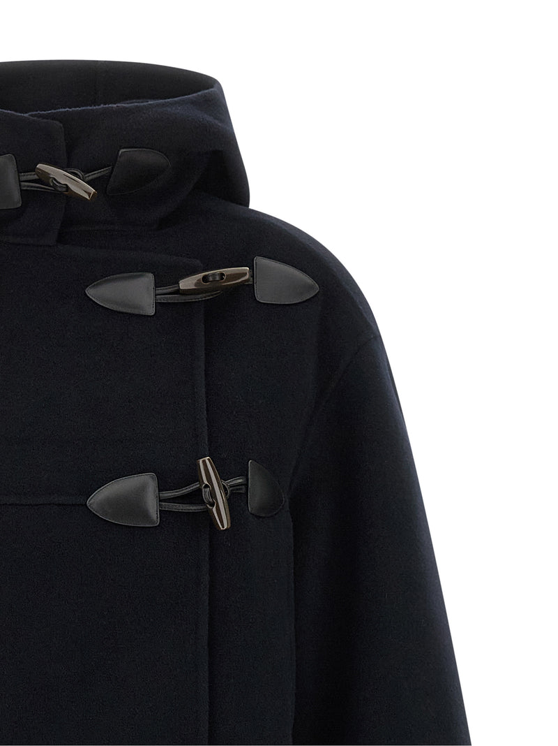 Rohe Duffle Blue Wool Coat - Timeless Elegance