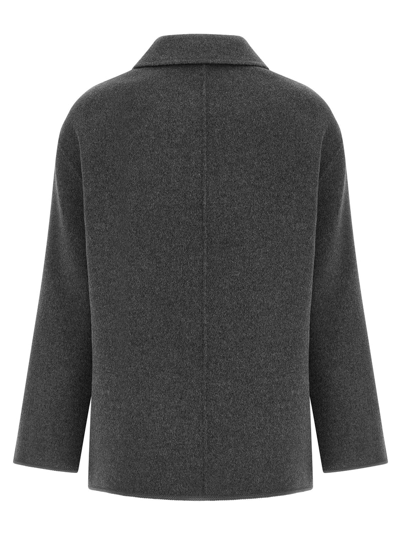 Rohe Gray Wool Coat - Luxurious Wool and Cashmere Blend