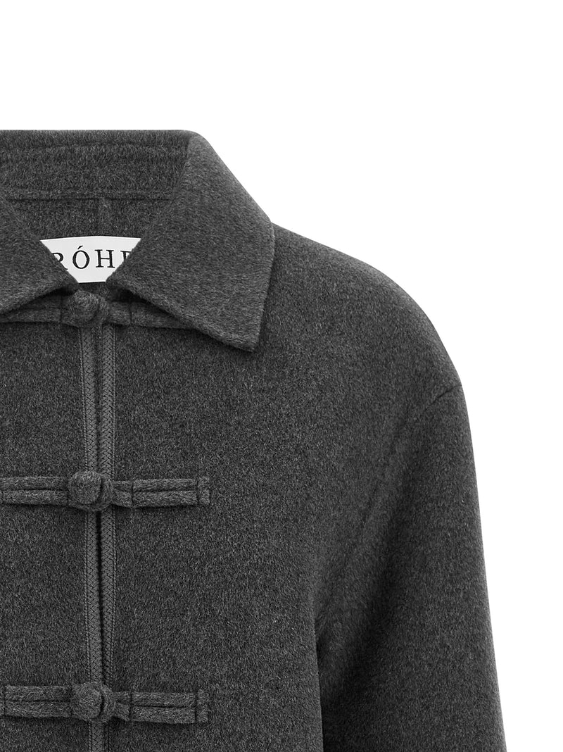 Rohe Gray Wool Coat - Luxurious Wool and Cashmere Blend