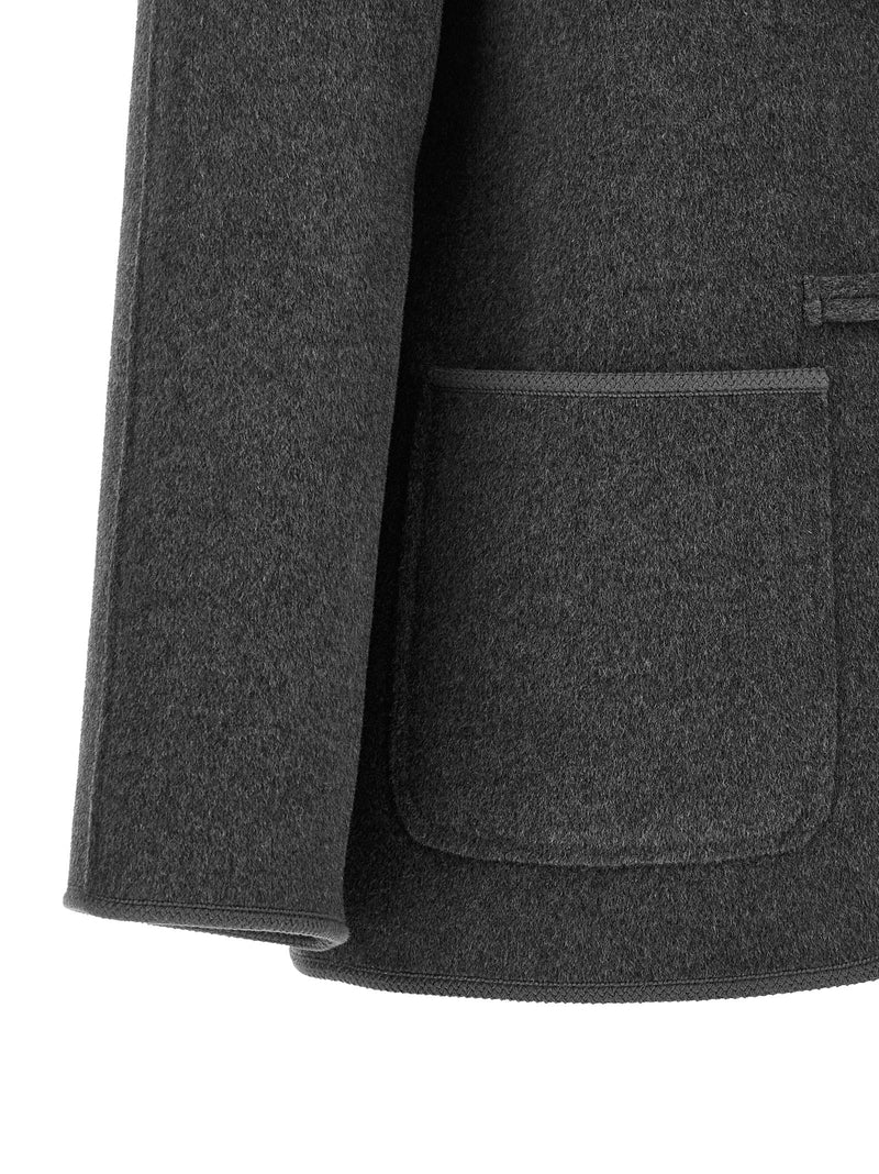 Rohe Gray Wool Coat - Luxurious Wool and Cashmere Blend