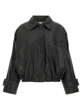 Rohe Black Lamb Leather Leather Jacket